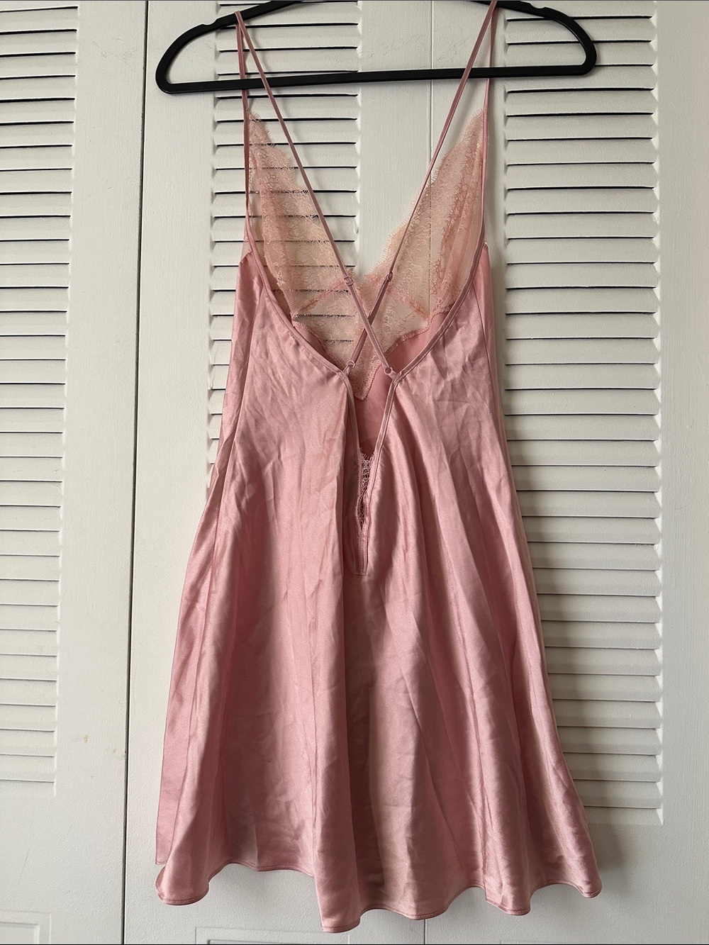 Victoria’s Secret Silky Chemise / Lace-Trim Slip - Dusty Pink - Picture 3 of 14
